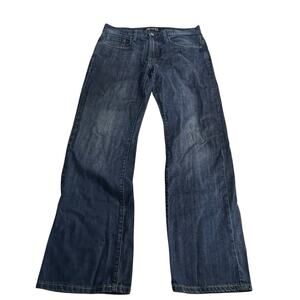 JW Est 72 Bootcut Jeans Mens 32 Dark Wash Denim Casual Classic Straight